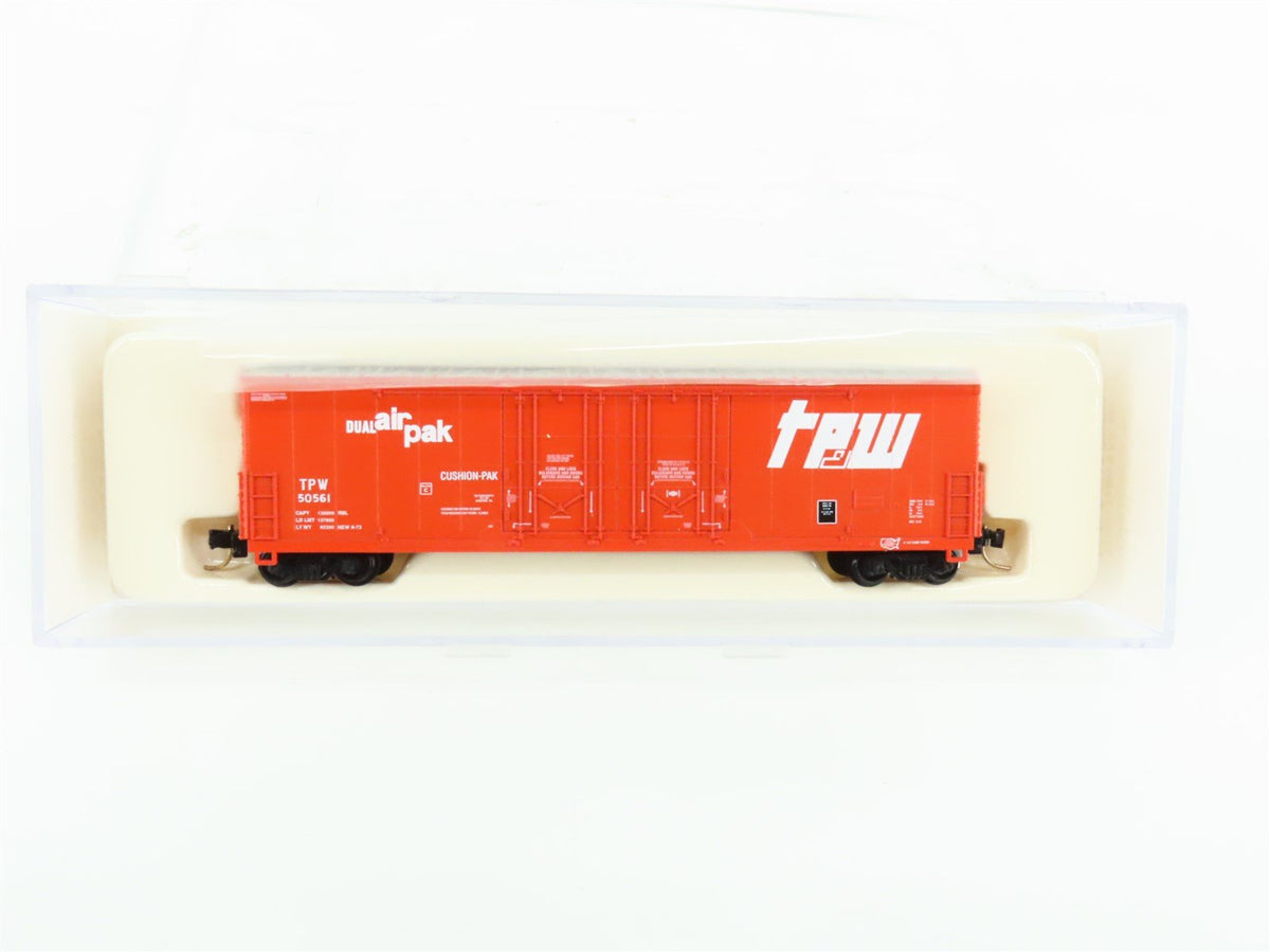 N Scale Atlas 31121 TPW Toledo Peoria &amp; Western Double Plug Door Box Car #50561