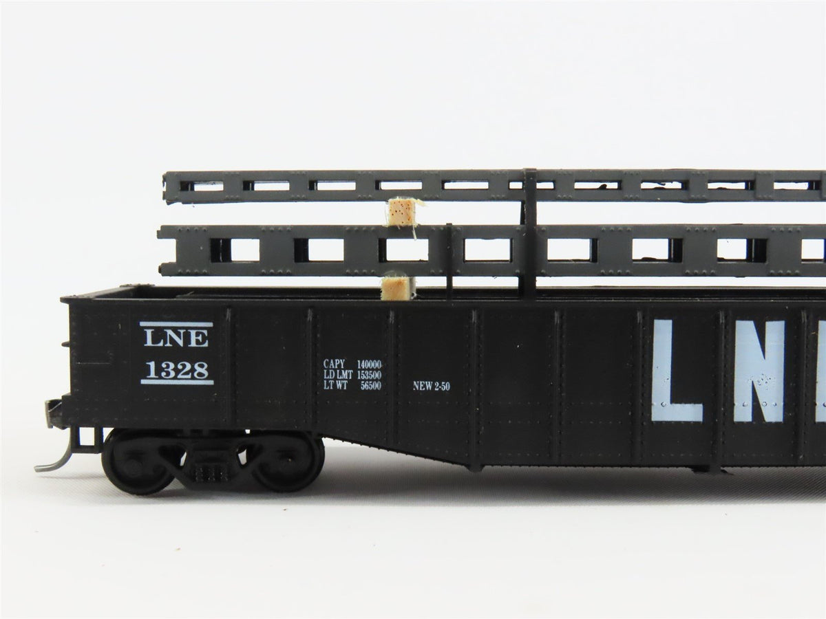 HO Athearn 1945 LNE Lehigh &amp; New England 50&#39; Gondola Car #1328 w/ Custom Load