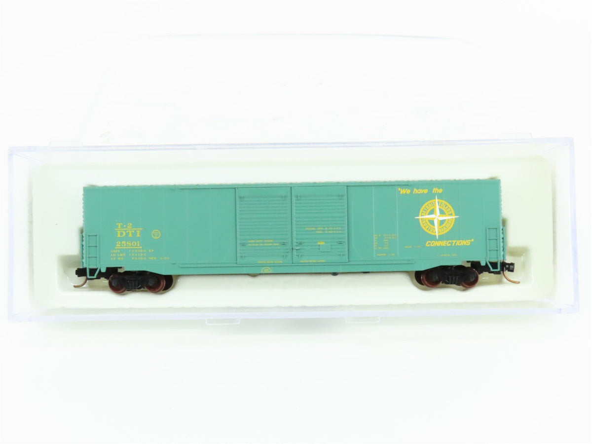 N Scale Atlas 36871 DTI Detroit Toledo &amp; Ironton 60&#39; Double Door Box Car #25801