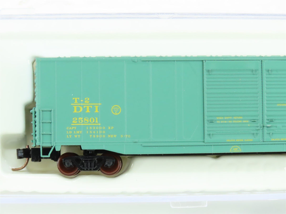 N Scale Atlas 36871 DTI Detroit Toledo &amp; Ironton 60&#39; Double Door Box Car #25801