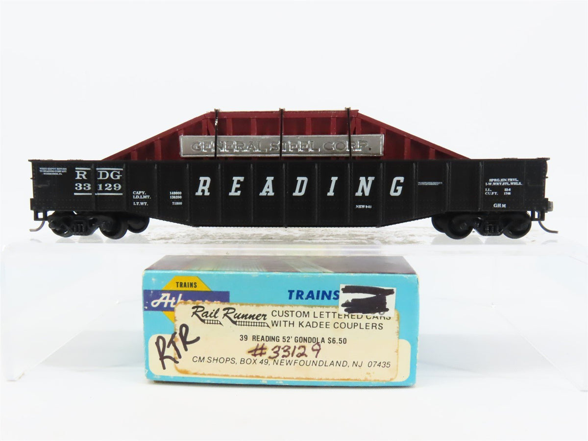 HO Scale Athearn RDG Reading 50&#39; Gondola Car #33129 w/ Custom Load