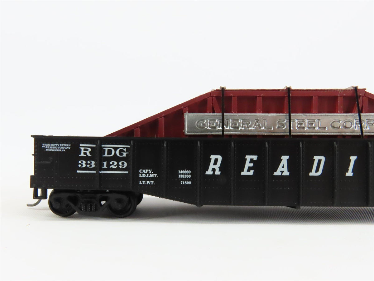 HO Scale Athearn RDG Reading 50&#39; Gondola Car #33129 w/ Custom Load