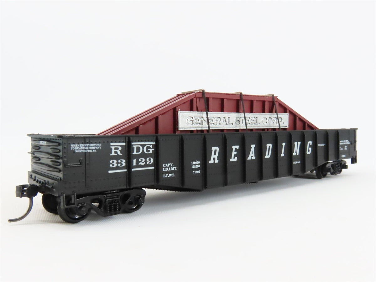 HO Scale Athearn RDG Reading 50&#39; Gondola Car #33129 w/ Custom Load