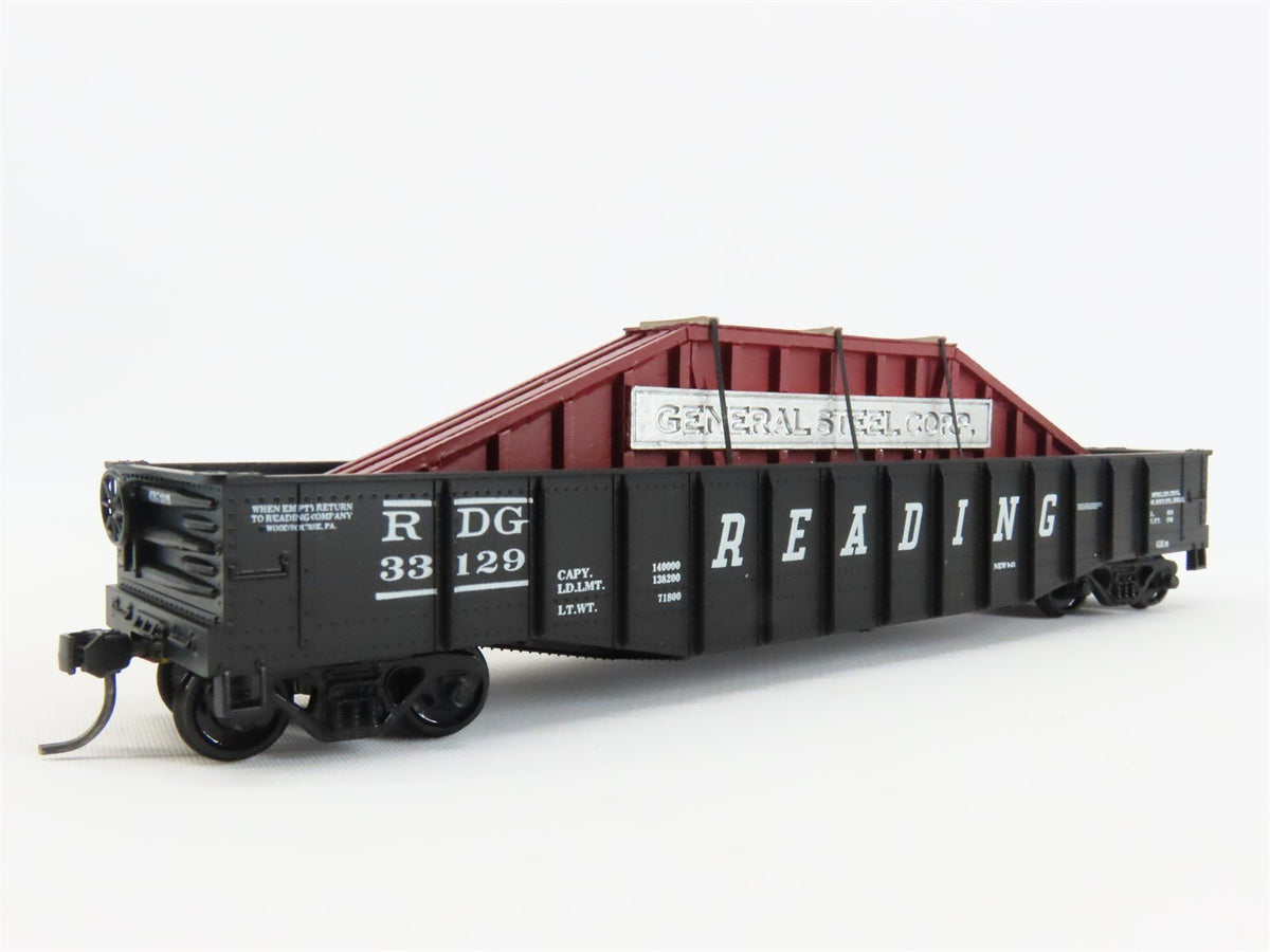 HO Scale Athearn RDG Reading 50&#39; Gondola Car #33129 w/ Custom Load