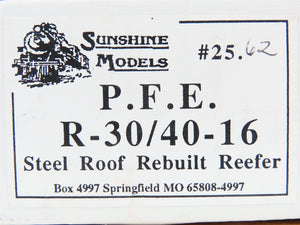 HO Sunshine Resin Kit #25.62 Undecorated PFE Pacific Fruit Exp R-30/40-16 Reefer