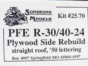 HO Sunshine Resin Kit #25.70 Undecorated PFE Pacific Fruit Exp R-30/40-24 Reefer