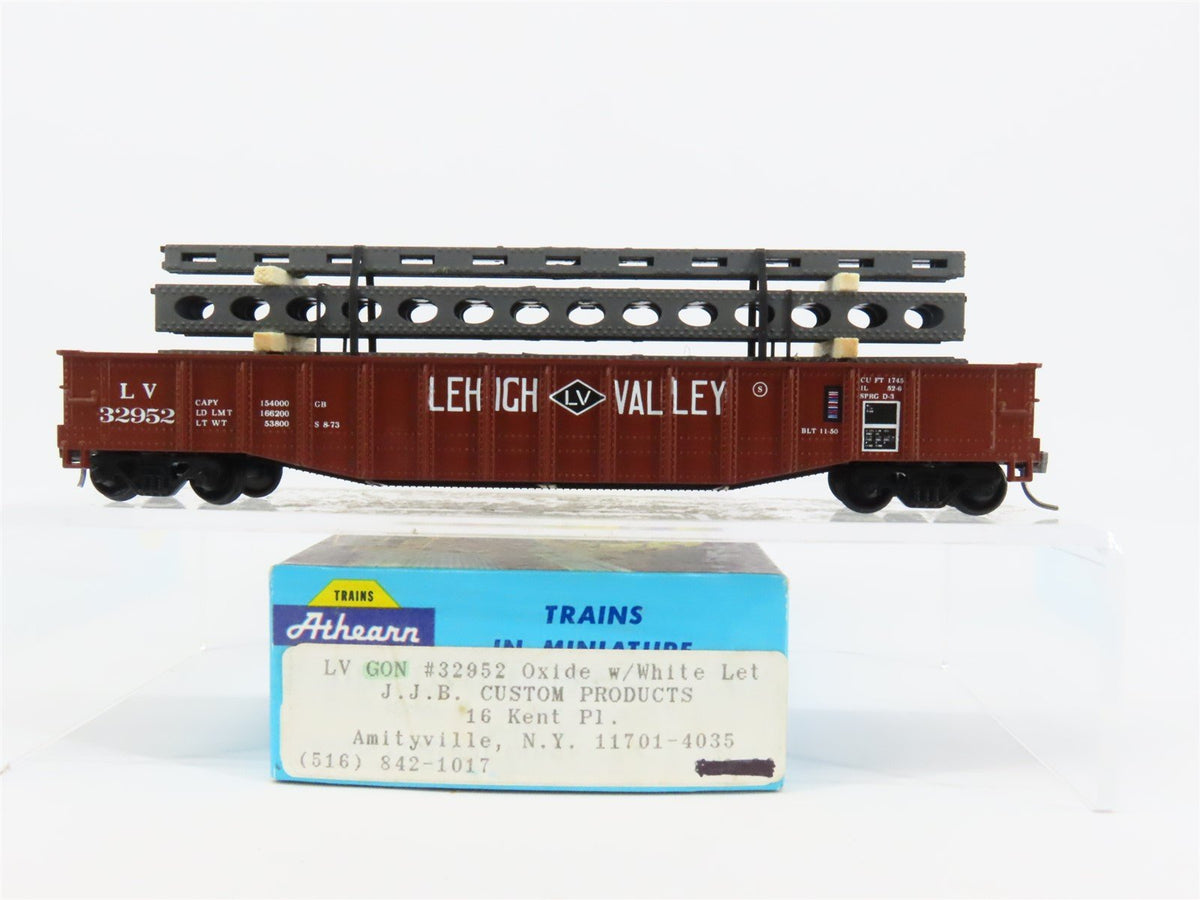 HO Scale Athearn LV Lehigh Valley 50&#39; Gondola Car #32952 w/ Custom Load