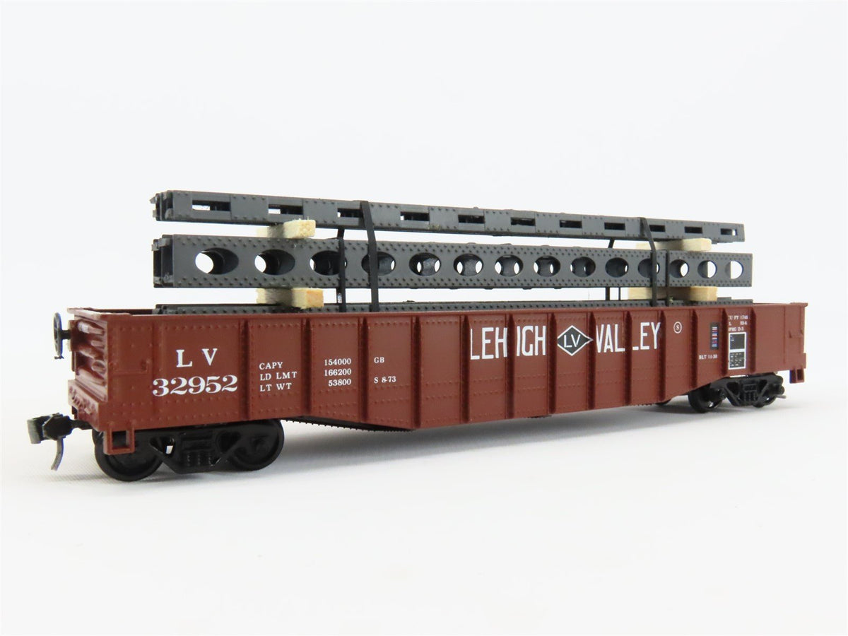 HO Scale Athearn LV Lehigh Valley 50&#39; Gondola Car #32952 w/ Custom Load