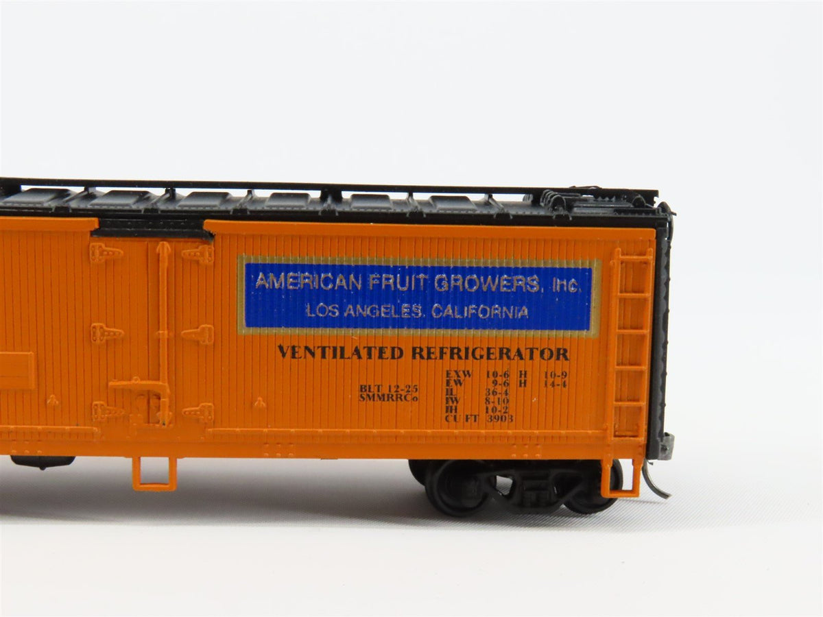 HO Scale Athearn AFGX Orange Queen 40&#39; Wood Reefer Car #3125 Pro Custom