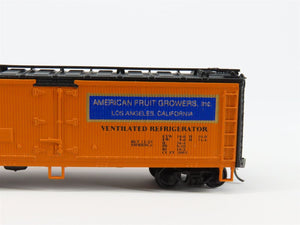 HO Scale Athearn AFGX Orange Queen 40' Wood Reefer Car #3125 Pro Custom