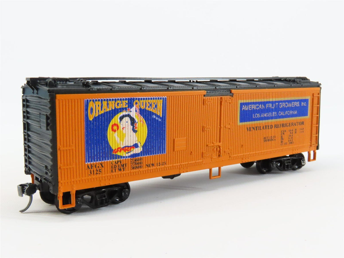 HO Scale Athearn AFGX Orange Queen 40&#39; Wood Reefer Car #3125 Pro Custom