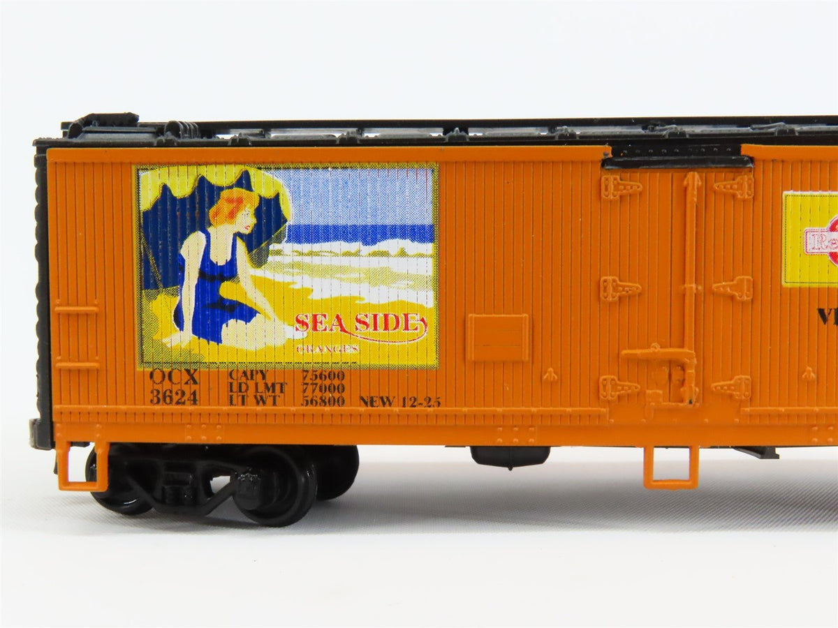 HO Scale Athearn OCX Seaside 40&#39; Wood Reefer Car #3624 Pro Custom