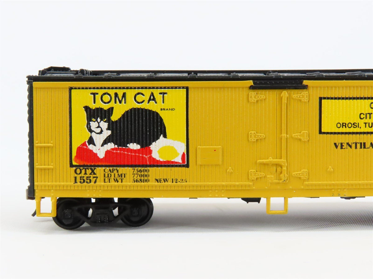 HO Scale Athearn OTX Tom Cat 40&#39; Wood Reefer Car #1557 Pro Custom