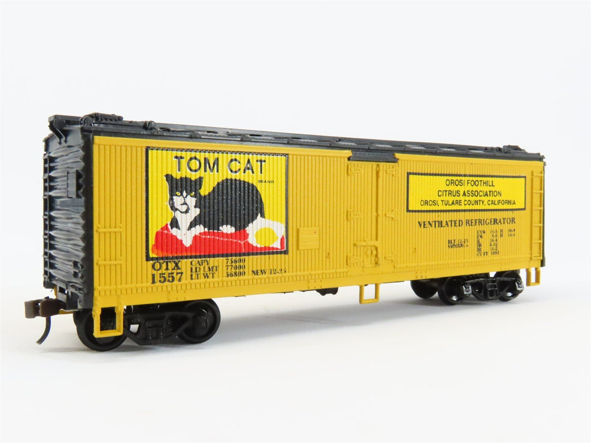 HO Scale Athearn OTX Tom Cat 40&#39; Wood Reefer Car #1557 Pro Custom