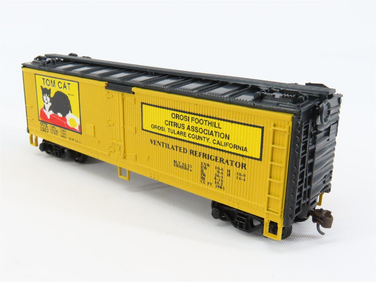 HO Scale Athearn OTX Tom Cat 40&#39; Wood Reefer Car #1557 Pro Custom