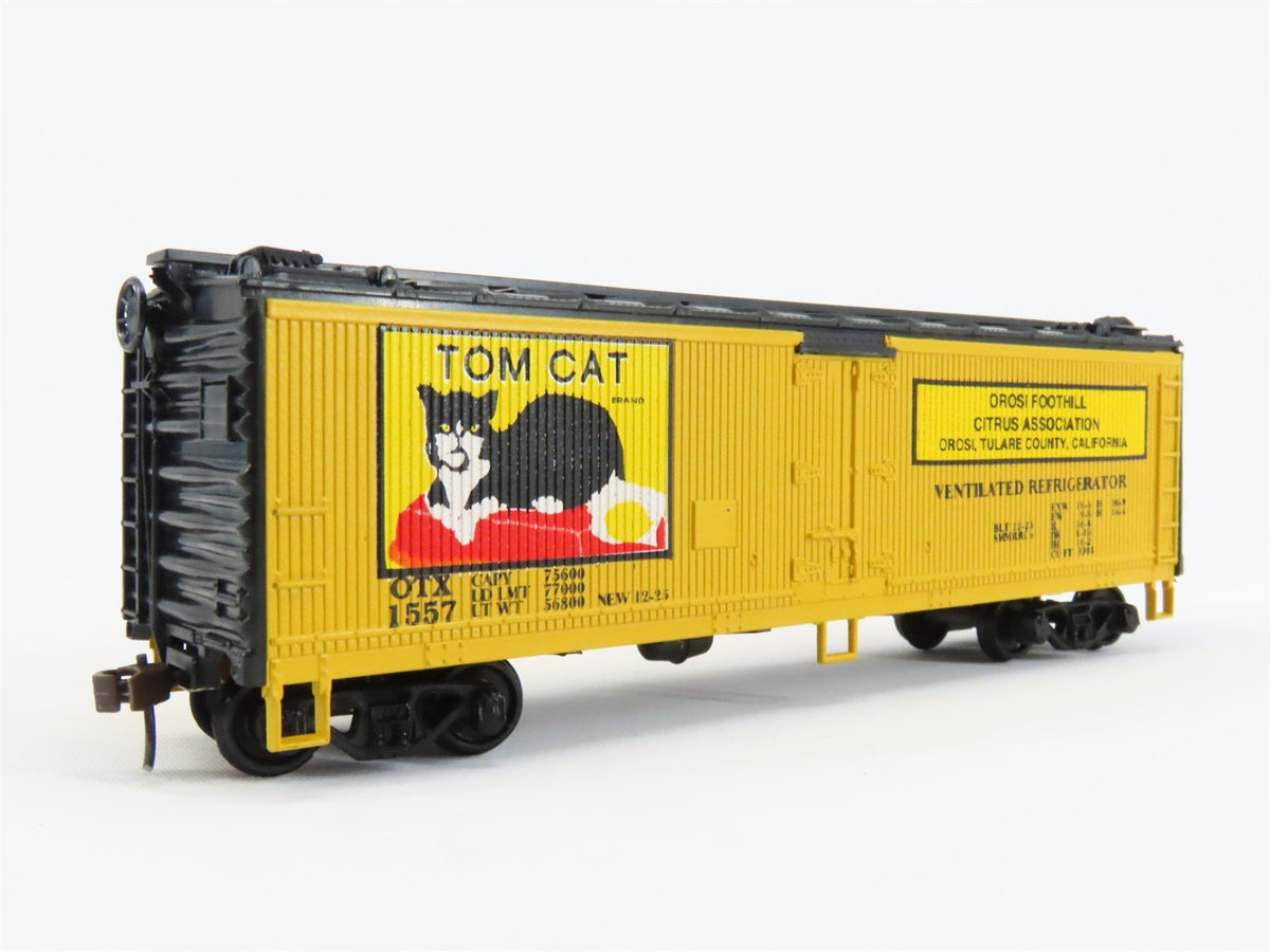 HO Scale Athearn OTX Tom Cat 40&#39; Wood Reefer Car #1557 Pro Custom