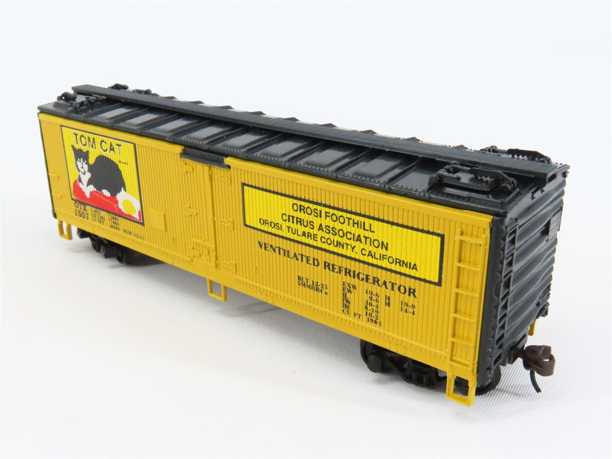 HO Scale Athearn OTX Tom Cat 40&#39; Wood Reefer Car #1557 Pro Custom