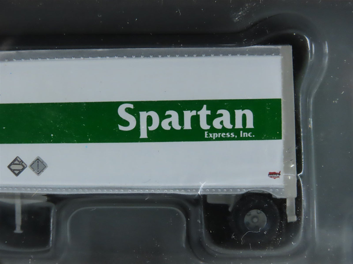 N Scale Athearn 10825 Spartan Express Two 28&#39; Wedge Trailers &amp; Dolly