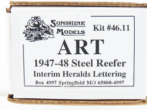 HO Sunshine Resin Kit #46.11 Undecorated ART 1947-48 Steel 40' Reefer