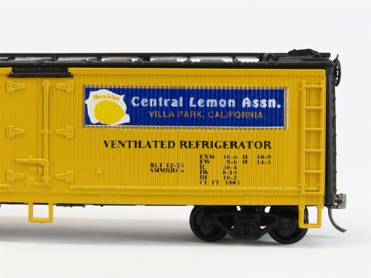 HO Scale Athearn CLAX Radiant Lemon 40&#39; Wood Reefer Car #2209 Pro Custom