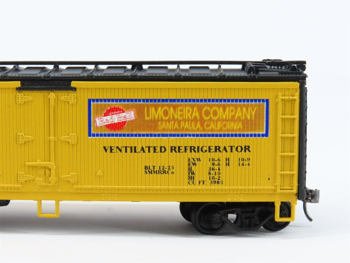 HO Scale Athearn ICX Paula Limoneira 40&#39; Wood Reefer Car #78 Pro Custom