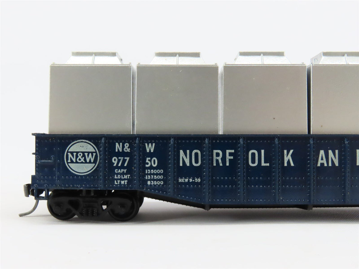 HO Scale Athearn N&amp;W Norfolk &amp; Western 50&#39; Gondola Car #97750 Pro Custom w/ Load