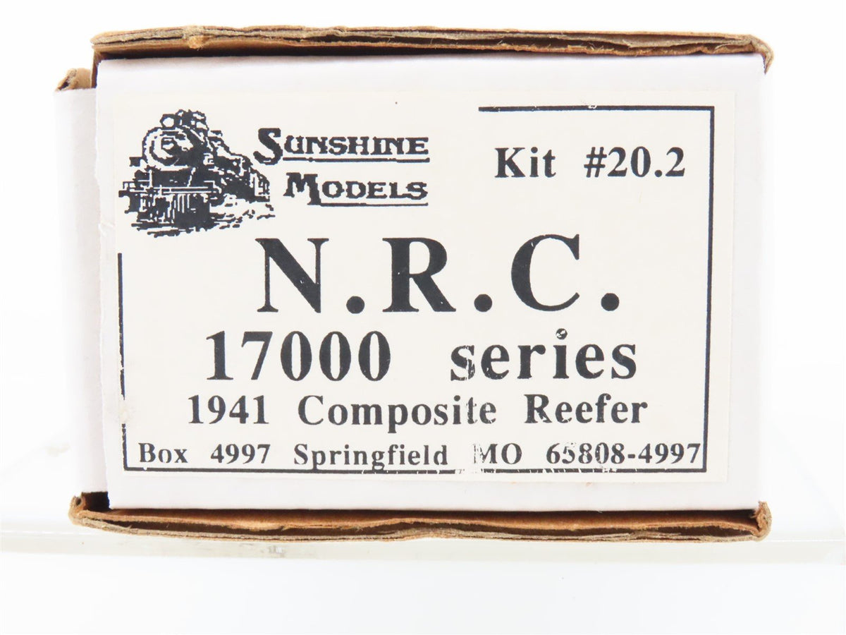 HO Sunshine Resin Kit #20.2 Undecorated NRC 17000 Series 1941 Composite Reefer