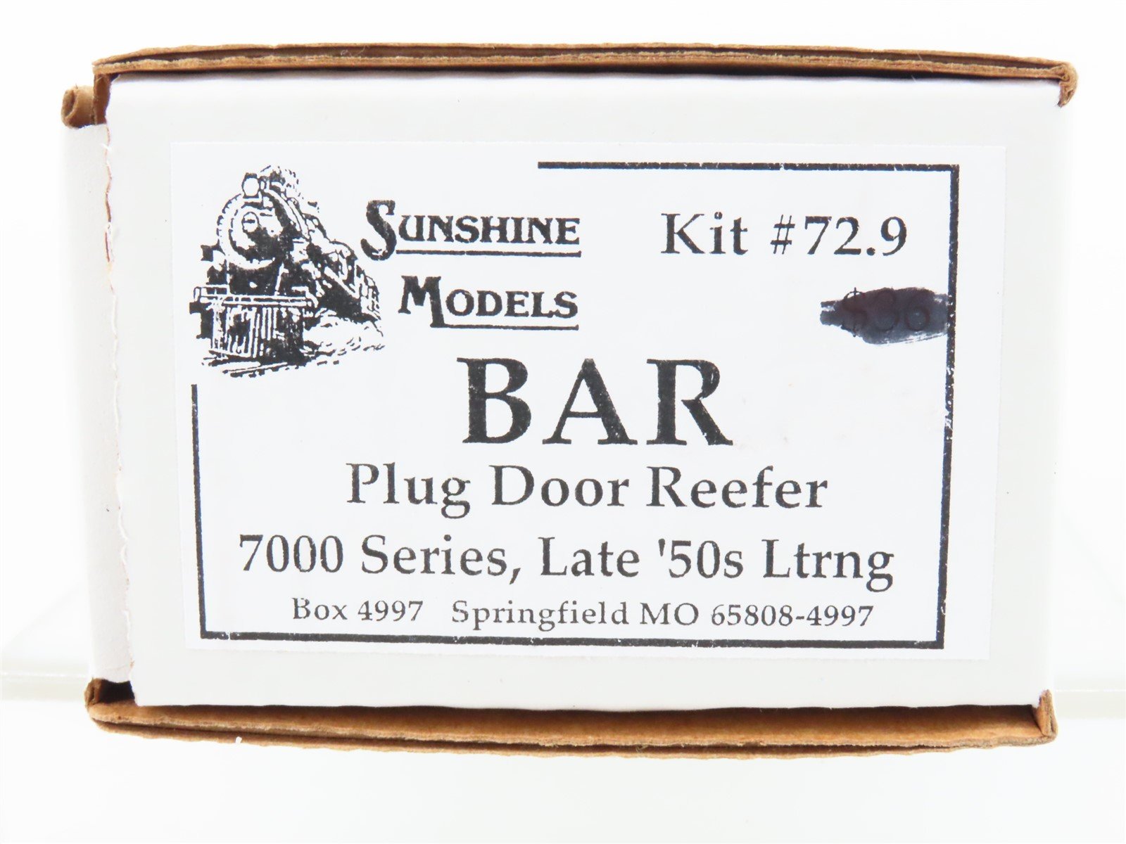 HO Sunshine Resin Kit #72.9 Undecorated BAR 7000 Series 40' Plug Door Reefer