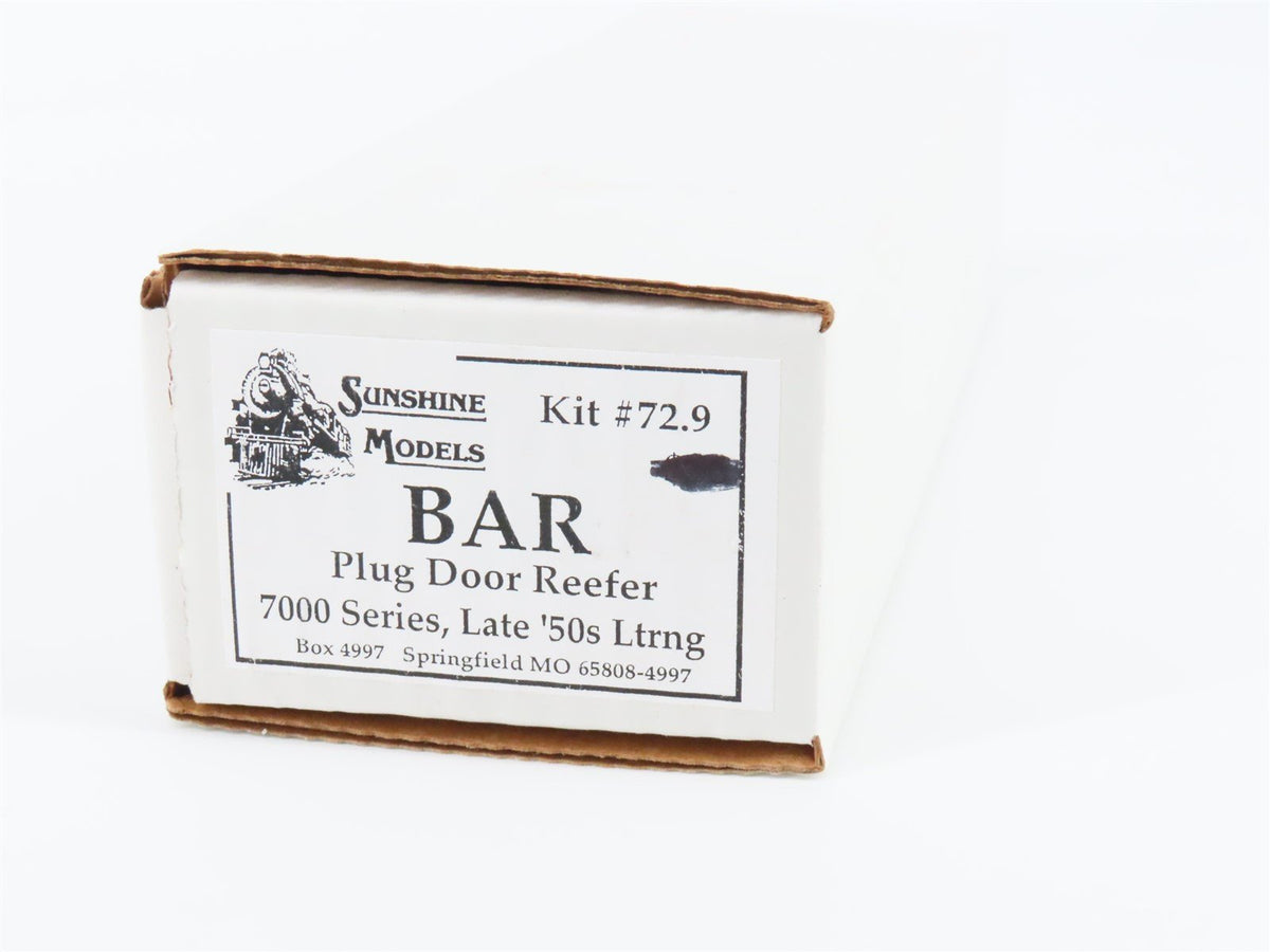 HO Sunshine Resin Kit #72.9 Undecorated BAR 7000 Series 40&#39; Plug Door Reefer