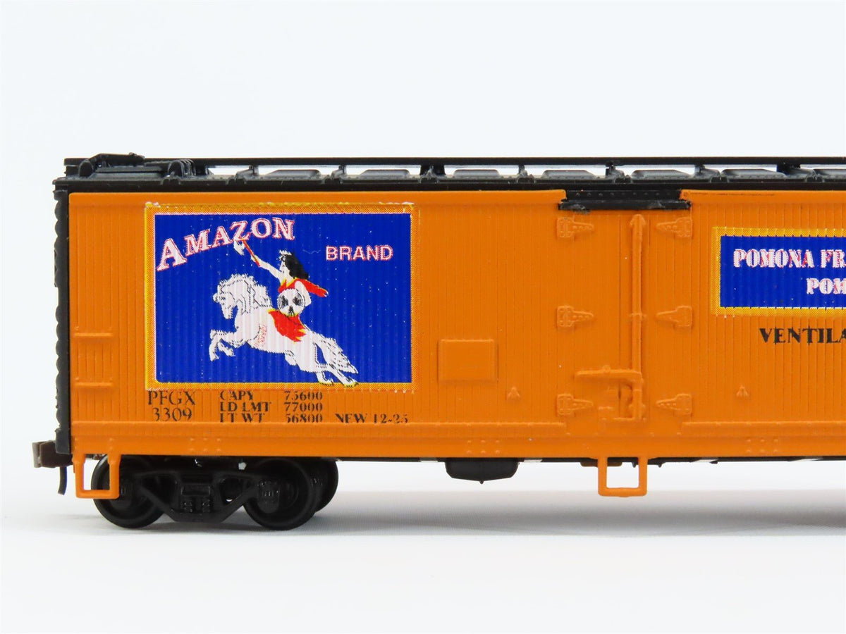 HO Scale Athearn PFGX Amazon Brand 40&#39; Wood Reefer Car #3309 Pro Custom