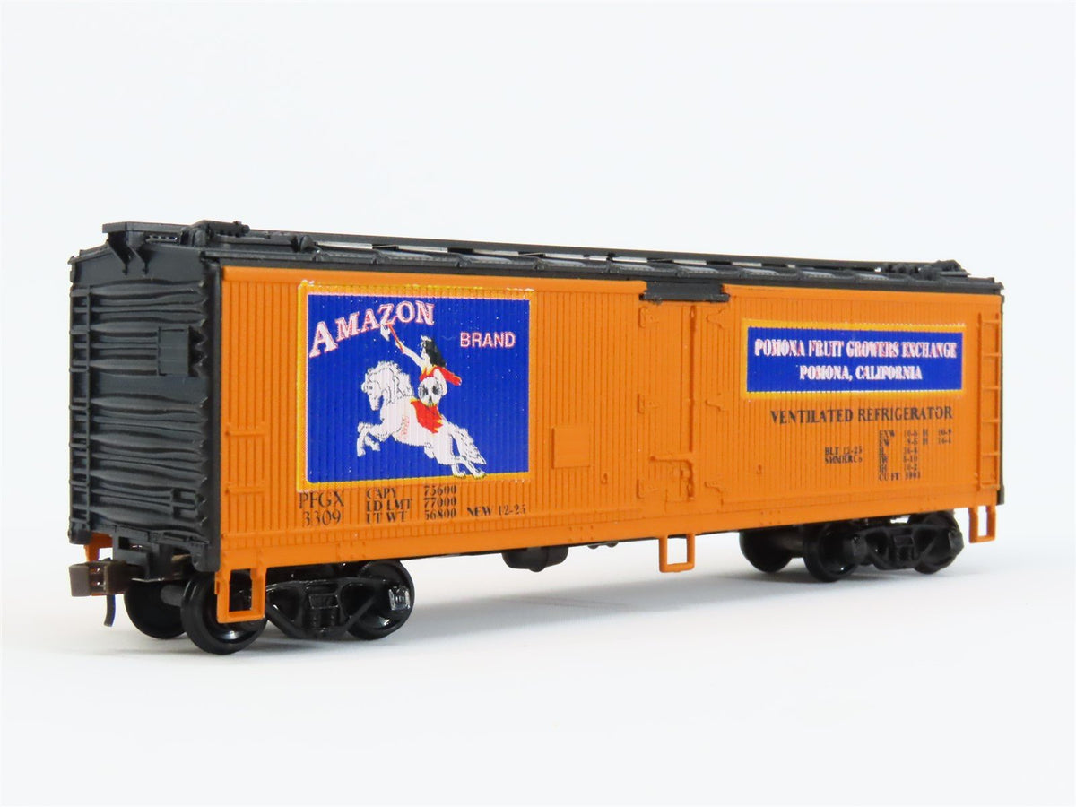 HO Scale Athearn PFGX Amazon Brand 40&#39; Wood Reefer Car #3309 Pro Custom