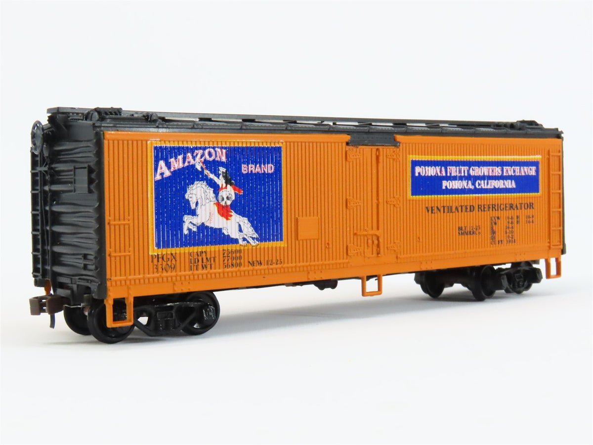 HO Scale Athearn PFGX Amazon Brand 40&#39; Wood Reefer Car #3309 Pro Custom