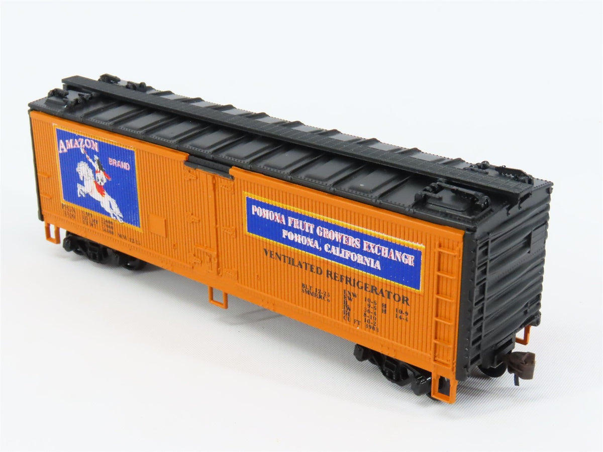 HO Scale Athearn PFGX Amazon Brand 40&#39; Wood Reefer Car #3309 Pro Custom