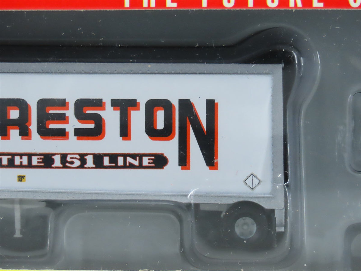 N Scale Athearn 10827 Preston The 151 Line 28&#39; Wedge Trailers &amp; Dolly