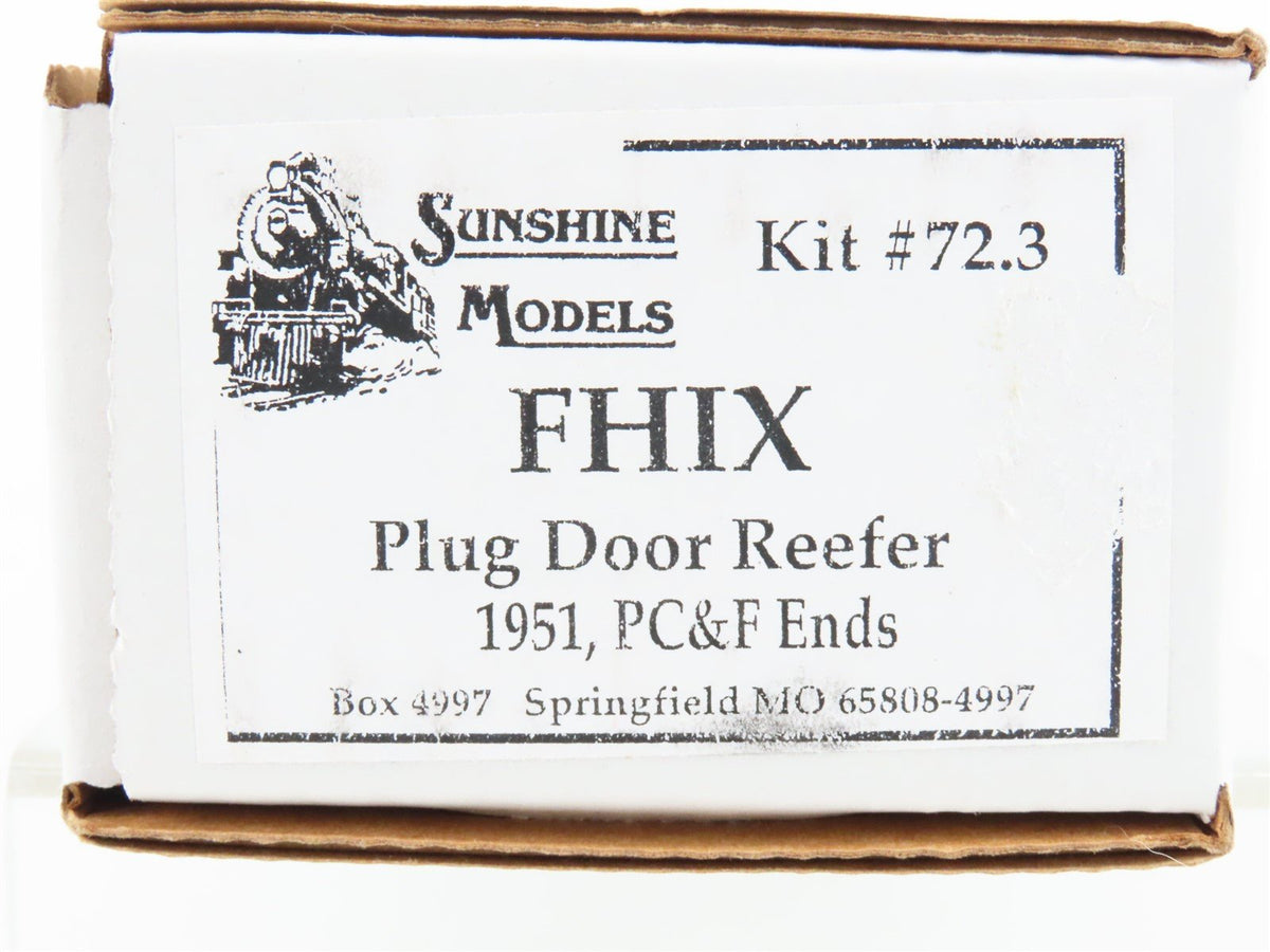 HO Sunshine Resin Kit #72.3 Undecorated FHIX Fruit Growers 40&#39; Plug Door Reefer