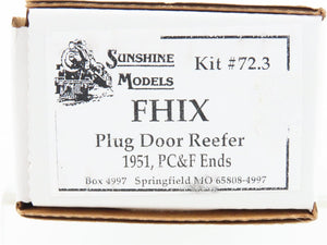 HO Sunshine Resin Kit #72.3 Undecorated FHIX Fruit Growers 40' Plug Door Reefer