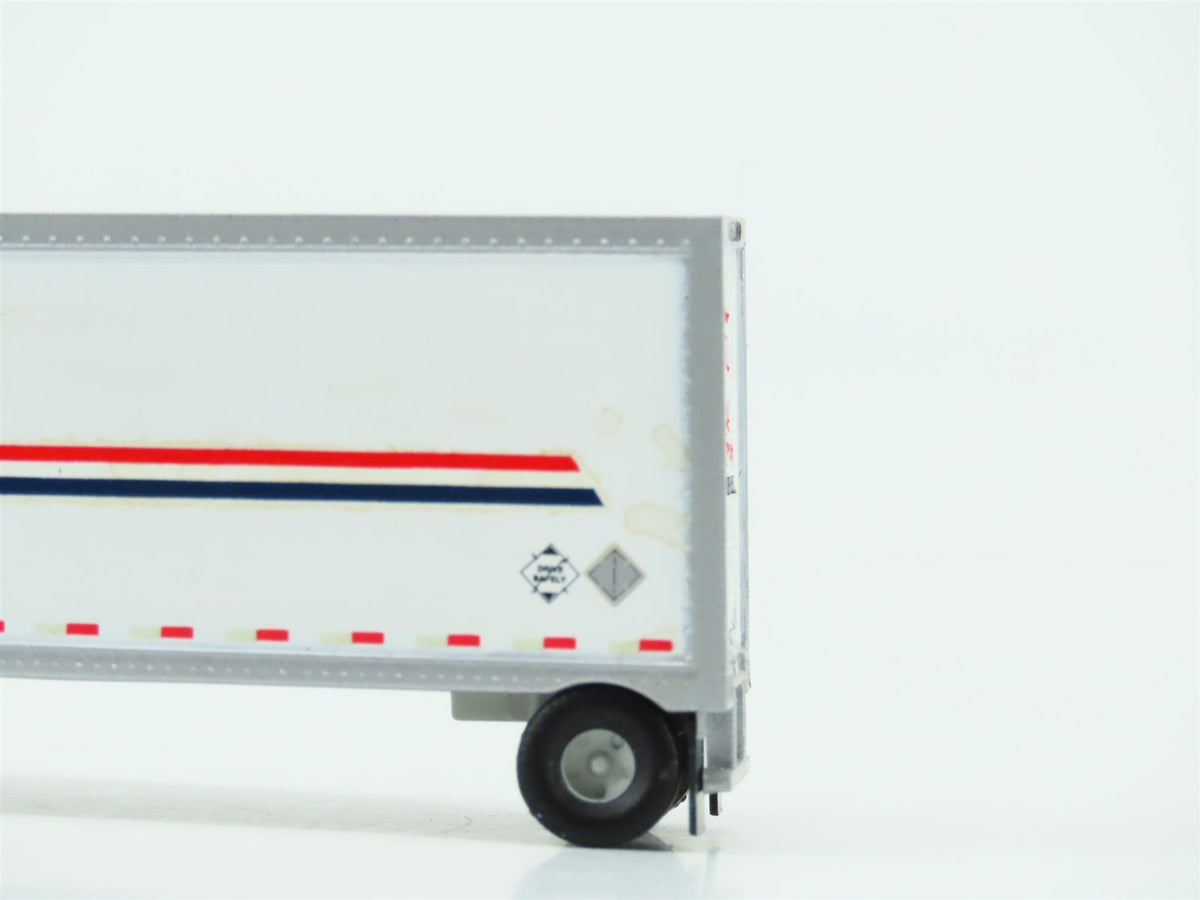 N 1/160 Scale Athearn 10803 Owner/Operator Ford C &amp; 28&#39; Wedge Trailer - Custom