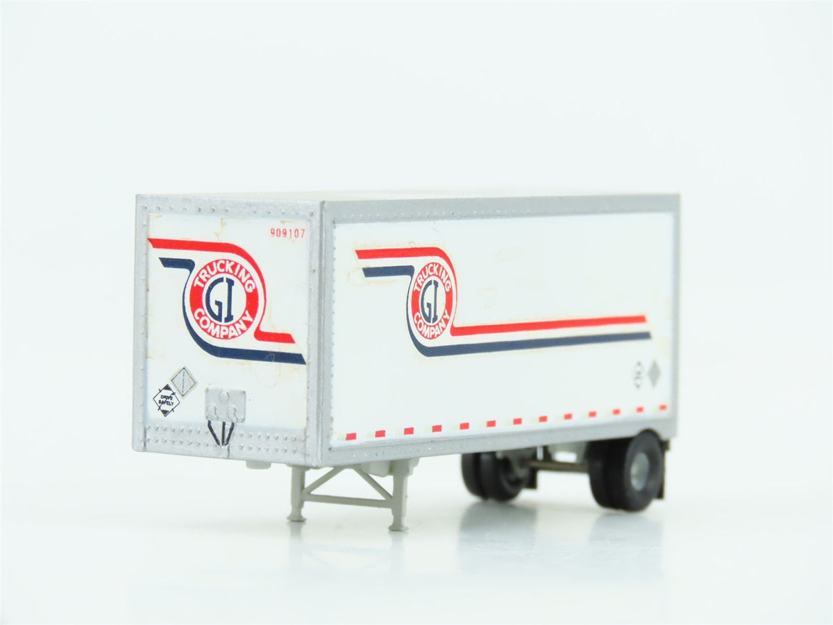 N 1/160 Scale Athearn 10803 Owner/Operator Ford C &amp; 28&#39; Wedge Trailer - Custom