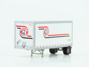 N 1/160 Scale Athearn 10803 Owner/Operator Ford C & 28' Wedge Trailer - Custom