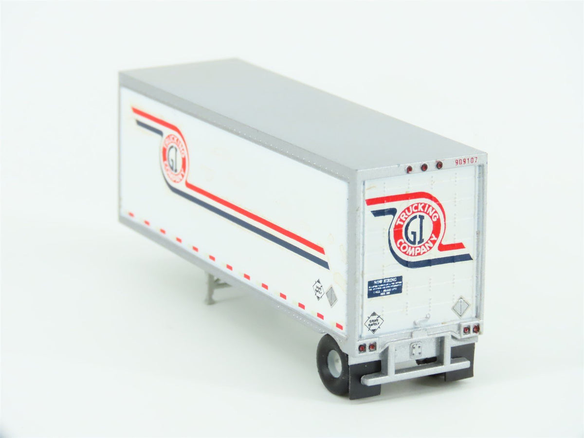 N 1/160 Scale Athearn 10803 Owner/Operator Ford C &amp; 28&#39; Wedge Trailer - Custom