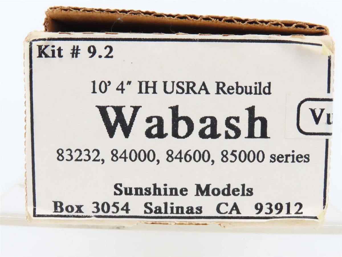 HO Sunshine Resin Kit #9.2 Undecorated WAB Wabash Rebuilt USRA Gondola + Trucks