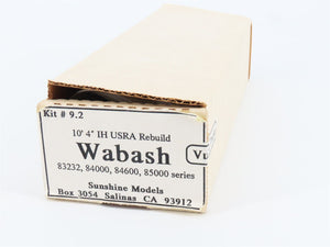 HO Sunshine Resin Kit #9.2 Undecorated WAB Wabash Rebuilt USRA Gondola + Trucks