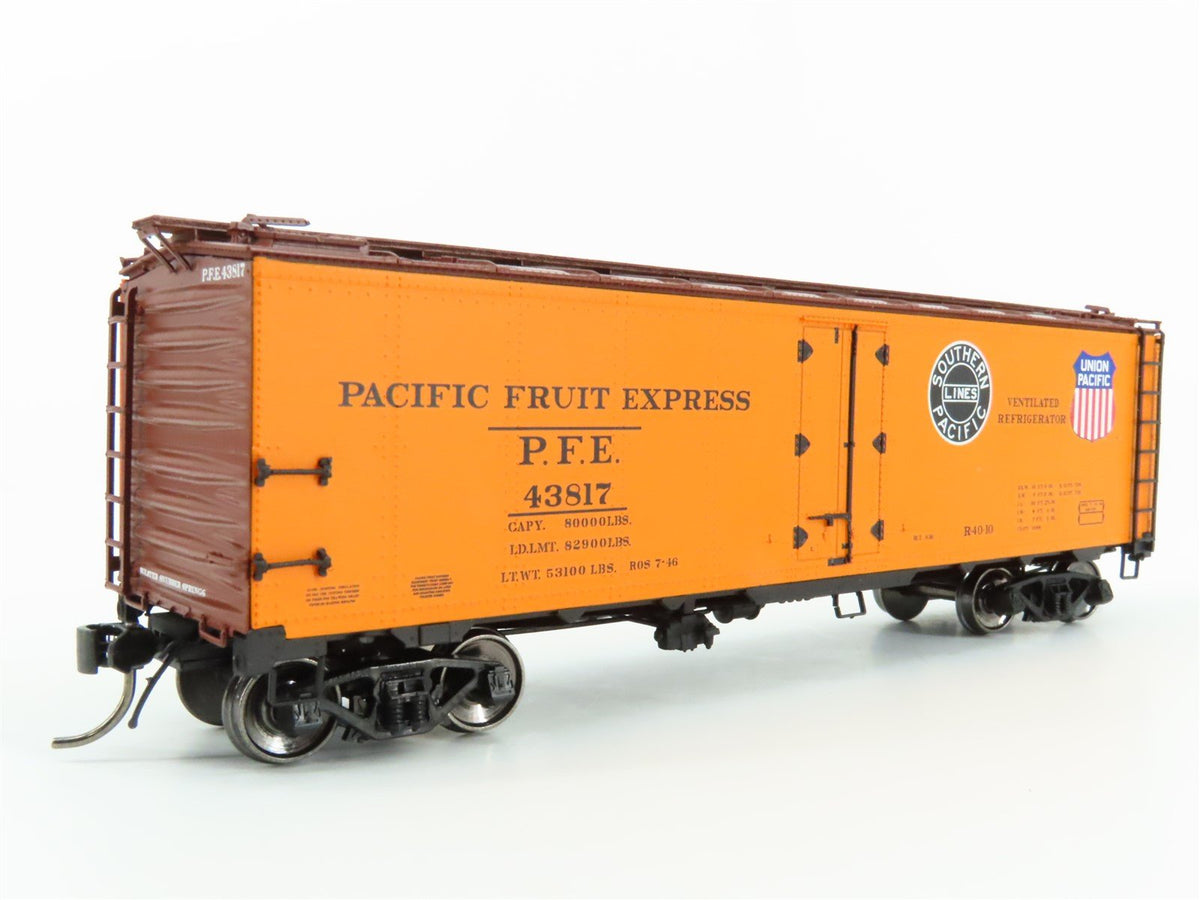 HO InterMountain 46702-71 PFE Pacific Fruit Express SP/UP R-40-10 Reefer #43817