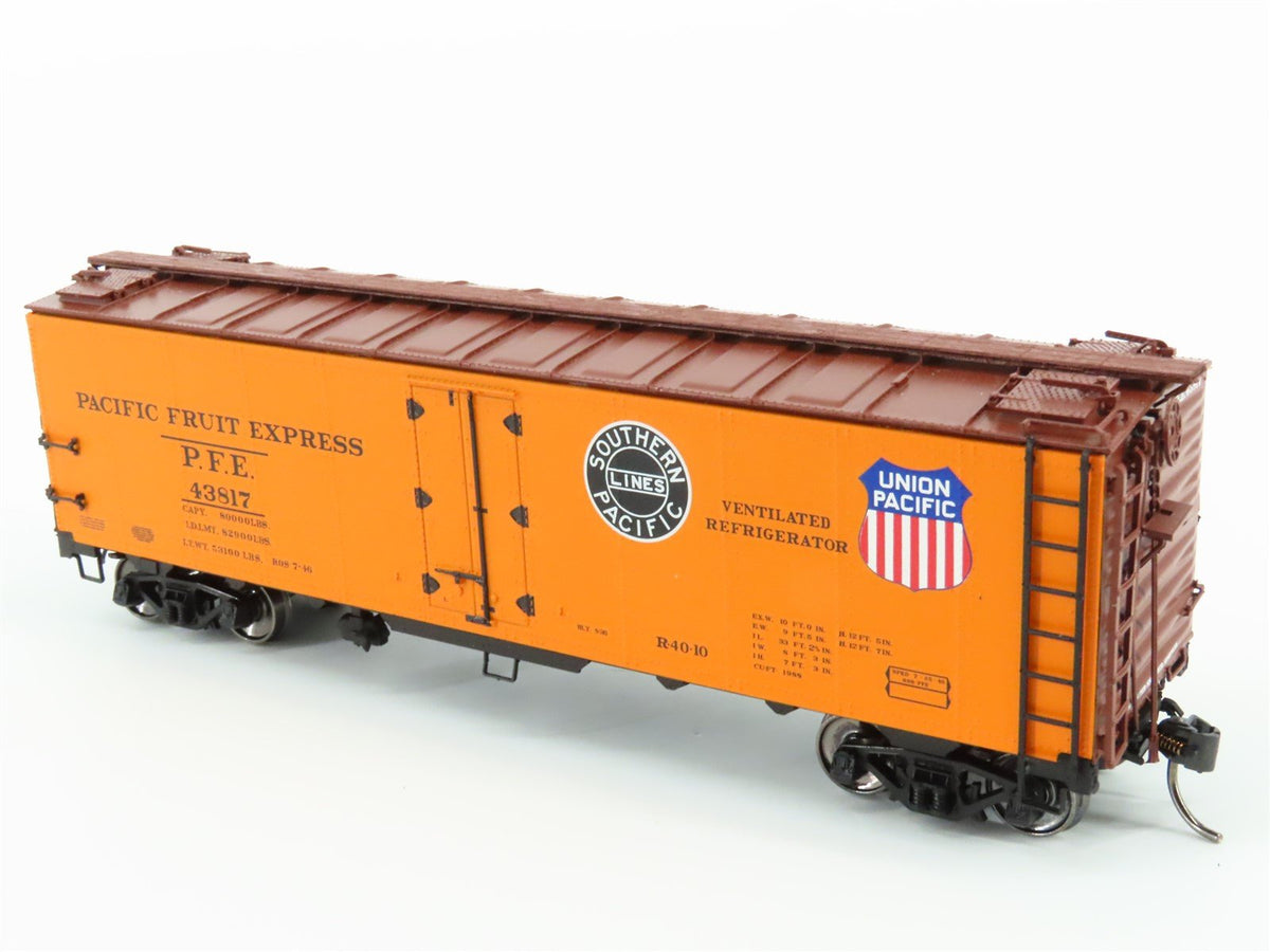 HO InterMountain 46702-71 PFE Pacific Fruit Express SP/UP R-40-10 Reefer #43817