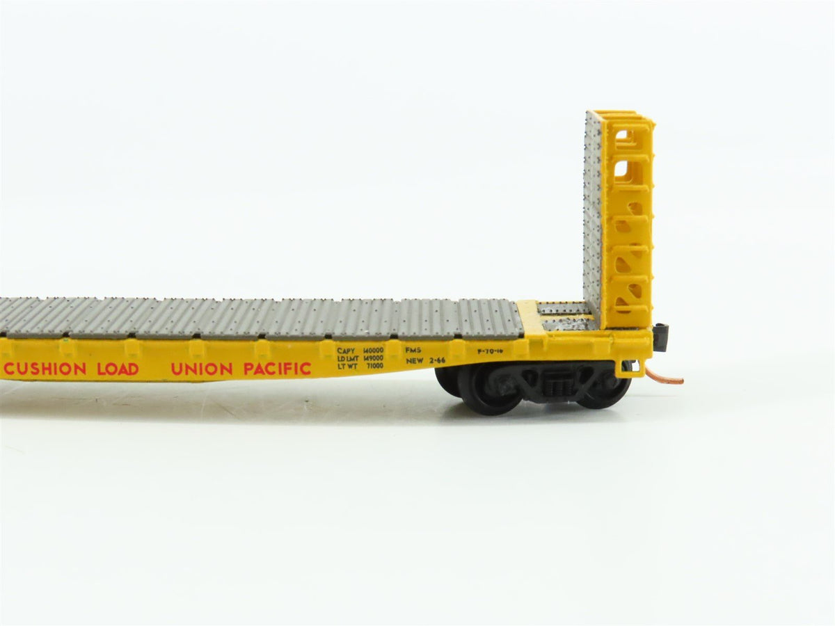 N Scale Athearn 10891 UP Union Pacific Railroad 53&#39; Bulkhead Flat Car #15771