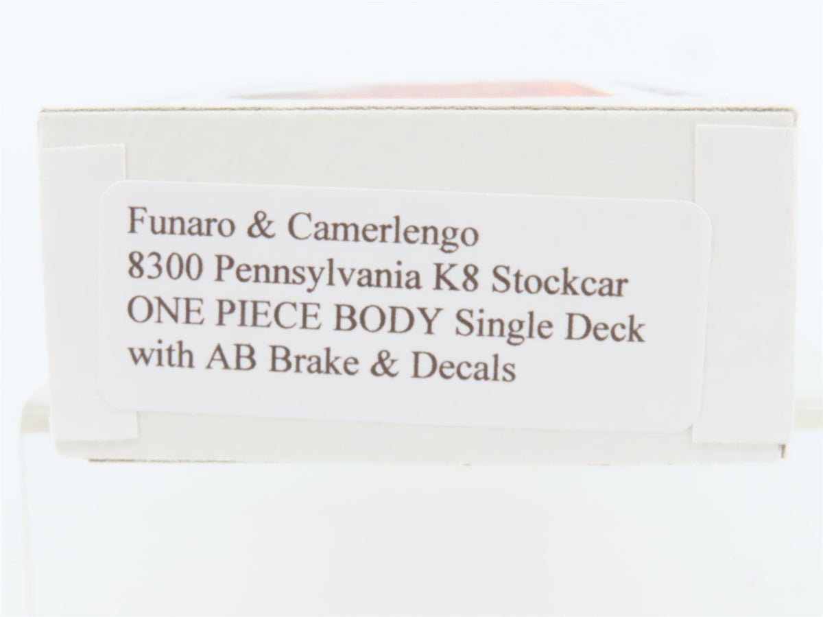 HO Funaro &amp; Camerlengo Resin Kit #8300 Undecorated PRR K8 Stock Car - Sealed