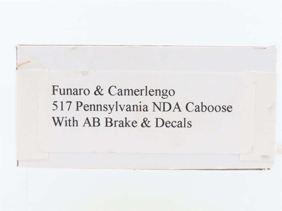 HO Funaro &amp; Camerlengo Resin Kit #517 Undecorated PRR NDA Caboose - Sealed