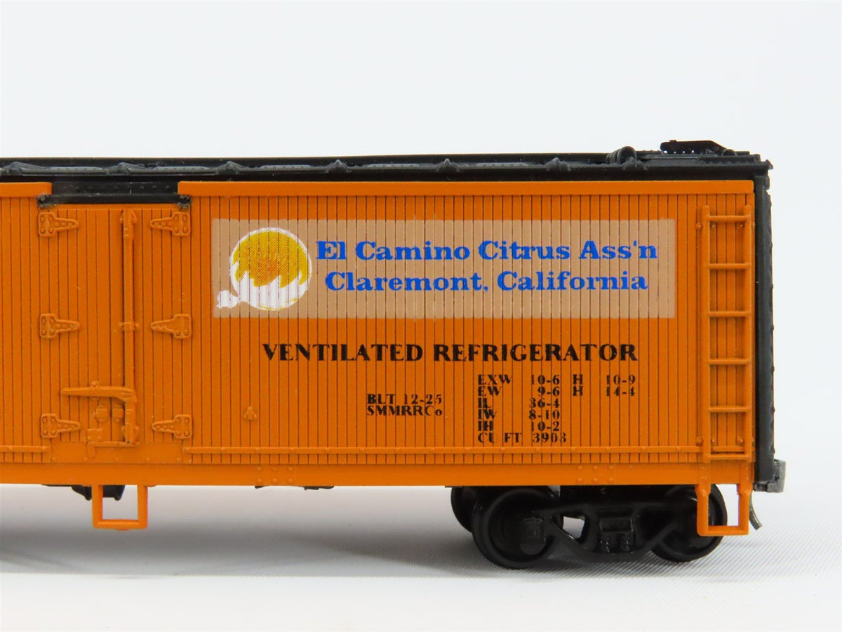 HO Scale Athearn ECCX El Camino 40&#39; Wood Reefer Car #872 Pro Custom