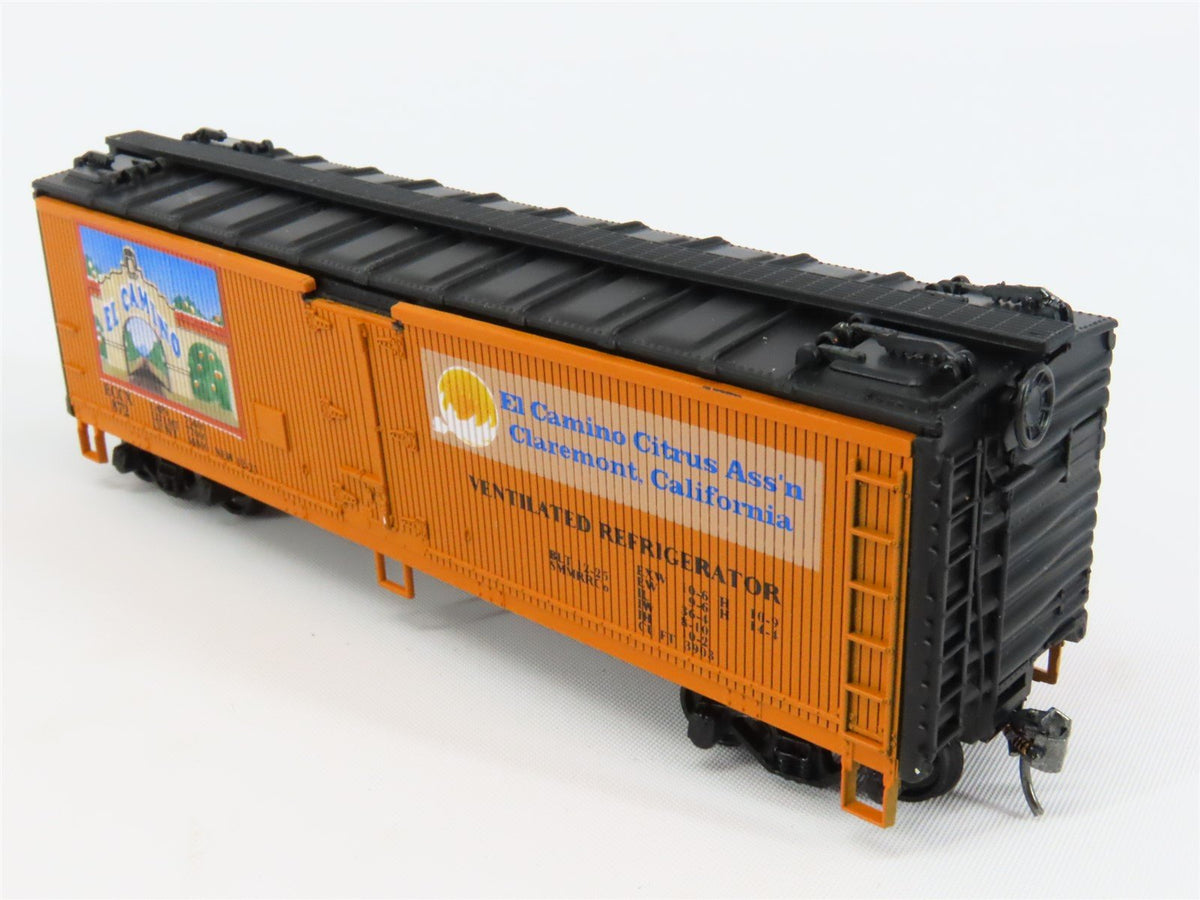 HO Scale Athearn ECCX El Camino 40&#39; Wood Reefer Car #872 Pro Custom