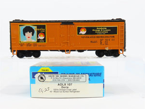 HO Scale Athearn AOLX Doria 1920s 40' Wood Reefer Car #107 Pro Custom